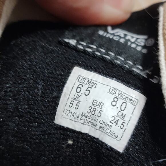 Vans Sk8-Hi Sneakers Tan/Pattern Women's 8 Mens 6.5 #721454 - Picture 13 of 15